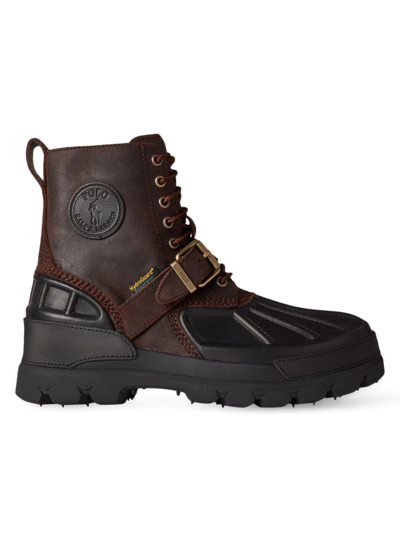 Polo Oslo High Waterproof Leather-suede Boots In Brown Black