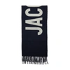 Jacquemus Tassel Scarf In Navy