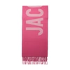 Jacquemus Fuchsia Sciarpa Logo Scarf In Multi Pink