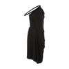 Jw Anderson One-shoulder Asymmetric Gathered Stretch-jersey Dress In Black
