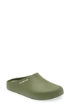 Balenciaga Pool Logo-print Rubber Sandals In Green