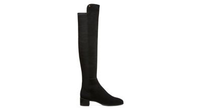 Stuart Weitzman City Block Square-toe Knee-high Boot The Sw Outlet In Black