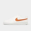 Nike Men's Court Vision Low Next Nature Casual Shoes In Sail/hot Curry/orange