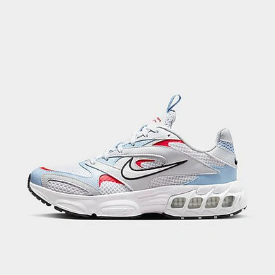Nike Women's Zoom Air Fire Casual Shoes In White/white/pure Platinum/royal Tint/light Crimson/black