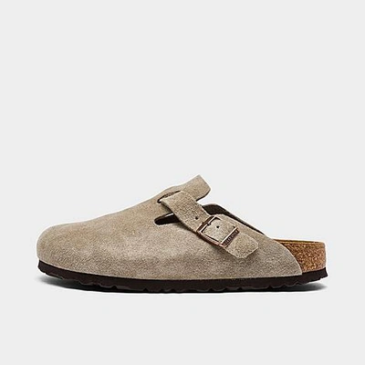 Birkenstock Taupe Regular Boston Soft Footbed Slip-on Loafers In Brown