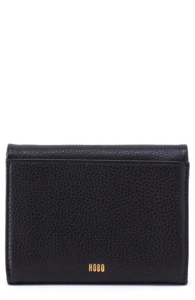 Hobo Lumen Medium Leather Wallet In Black