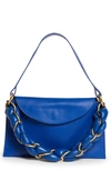 Proenza Schouler Braided Chain Leather Shoulder Bag In Ultramarine