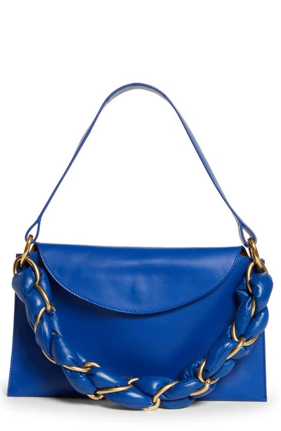 Proenza Schouler Braided Chain Leather Shoulder Bag In Ultramarine