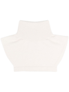 Barrie Cut-out Cashmere Collar In Neutrals