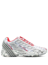Diesel Camo-mesh Sneakers With Rubber Overlays In H9307
