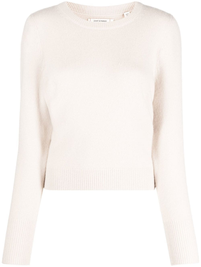 Chinti & Parker Ribbed-knit Cashmere Top In Neutrals