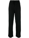 CHINTI & PARKER RIBBED WIDE-LEG TRACK PANTS