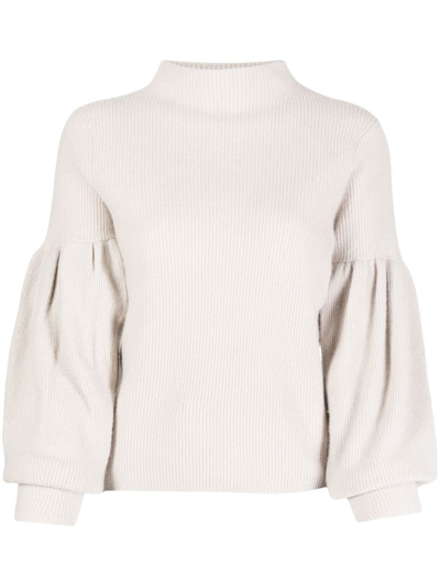 Naadam High Neck Cashmere Jumper In Grey