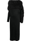 YOHJI YAMAMOTO WOOL AND COTTON DRESS