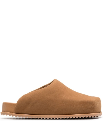 Yume Yume Square-toe Sandals In Brown