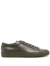 Common Projects Original Achilles Low Leather Sneaker In Green