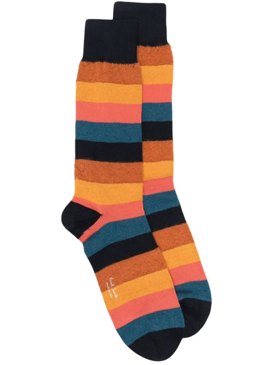 Uma Wang Men Sock Painted Stripe In A Str