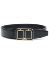 TOM FORD LOGO-BUCKLE LEATHER BELT