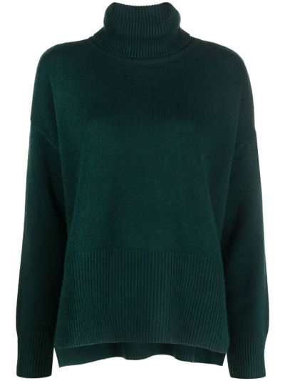 P.a.r.o.s.h Side-slit Knitted Jumper In Green