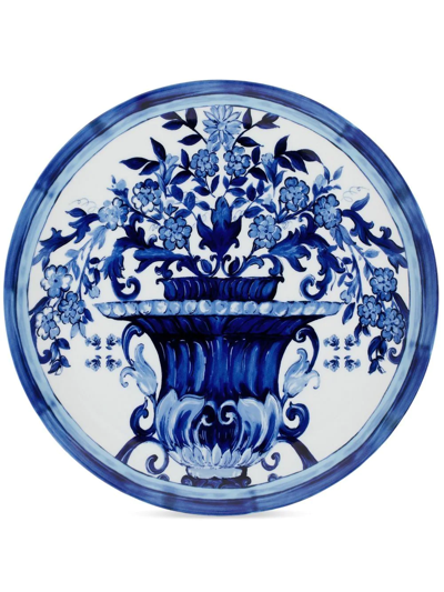 Dolce & Gabbana Archive-print Charger Plate In Blue