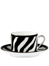 DOLCE & GABBANA ZEBRA-PATTERN PORCELAIN TEA SET