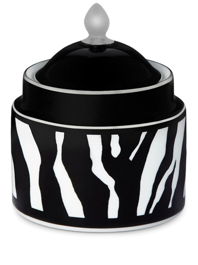 Dolce & Gabbana Porcelain Sugar Bowl In Black