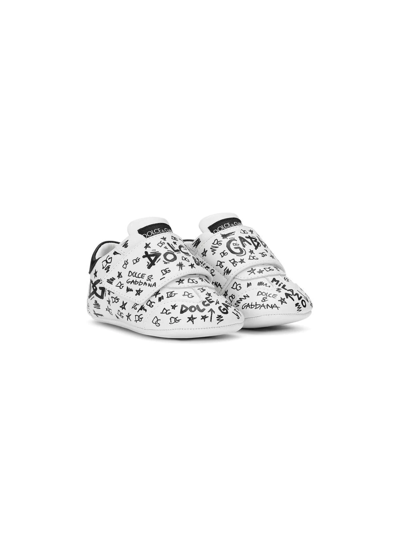 Dolce & Gabbana Boys White Leather Baby Shoes