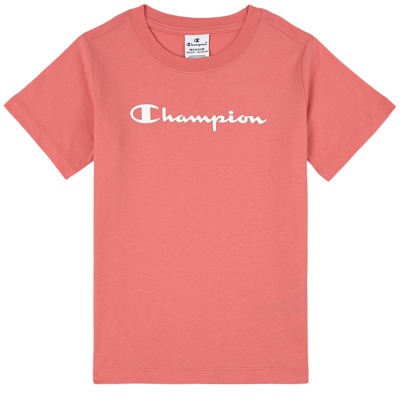 Champion Kids' Branded T-shirt Pink