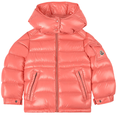 Moncler Kids' Maire Padded Shell-down Coat 4-14 Years In Pink