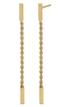 Bony Levy 14k Gold Florentine Drop Earrings In 14k Yellow Gold
