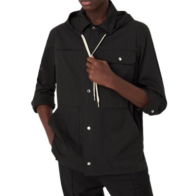 Emporio Armani Men's  Black Polyester Outerwear Jacket