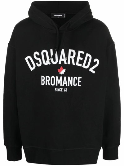 Dsquared2 Sweatshirt With Logo Print In Black