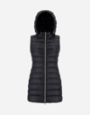 Herno Quilted Hooded Gilet In Black