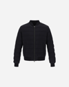 Herno L'aviatore Down Bomber Jacket In Black