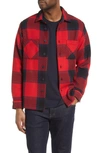 Wax London Whiting Overshirt Patron Red In Red Check