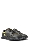 Camper Karst Twins Leather Sneakers In Black Yellow