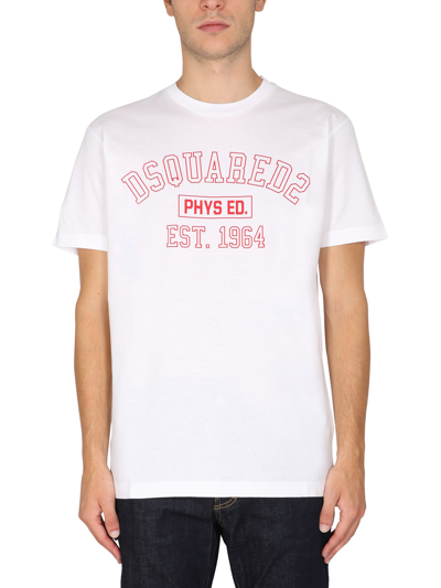 Dsquared2 T-shirt D2 Phys. Ed. Cool In White