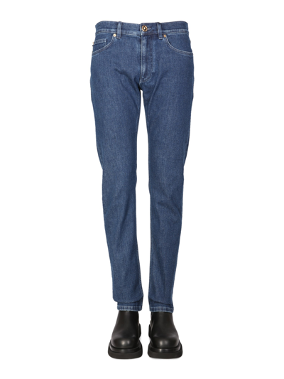 Versace Slim Fit Jeans In Denim