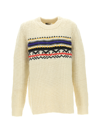 Isabel Marant Neutral Gerald Wool Jacquard Sweater In Ecru