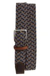 Nordstrom Woven Belt In Navy Multi