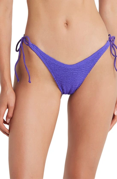 Bound By Bond-eye The Serenity Side Tie Bikini Bottoms In Acid Purple