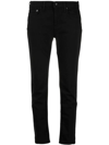 RAG & BONE BLACK MID-RISE SLIM FIT JEANS