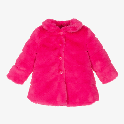 Agatha Ruiz De La Prada Babies'  Girls Pink Faux Fur Coat