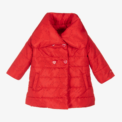 Agatha Ruiz De La Prada Babies'  Girls Red Puffer Coat