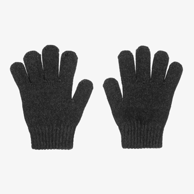 Mayoral Kids' Boys Grey Knitted Gloves