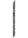 Dolce & Gabbana Zebra-print Twill Scarf In Black