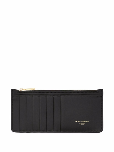 Dolce & Gabbana Zipped Wallet In Nero
