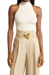 Aeron Lulu Ribbed Crop Top In Cream