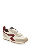 Rag & Bone Retro Runner Suede And Fleece-trimmed Recycled Shell Sneakers In Birch