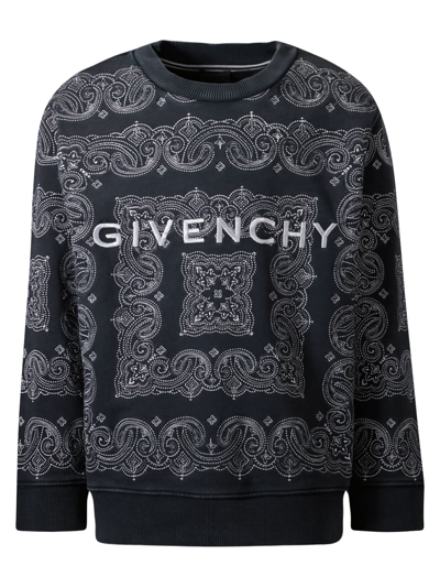 Givenchy Kids Sweatshirt For Boys In Anthracite Grey
